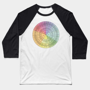 Wheel Of Emotions Baseball T-Shirt